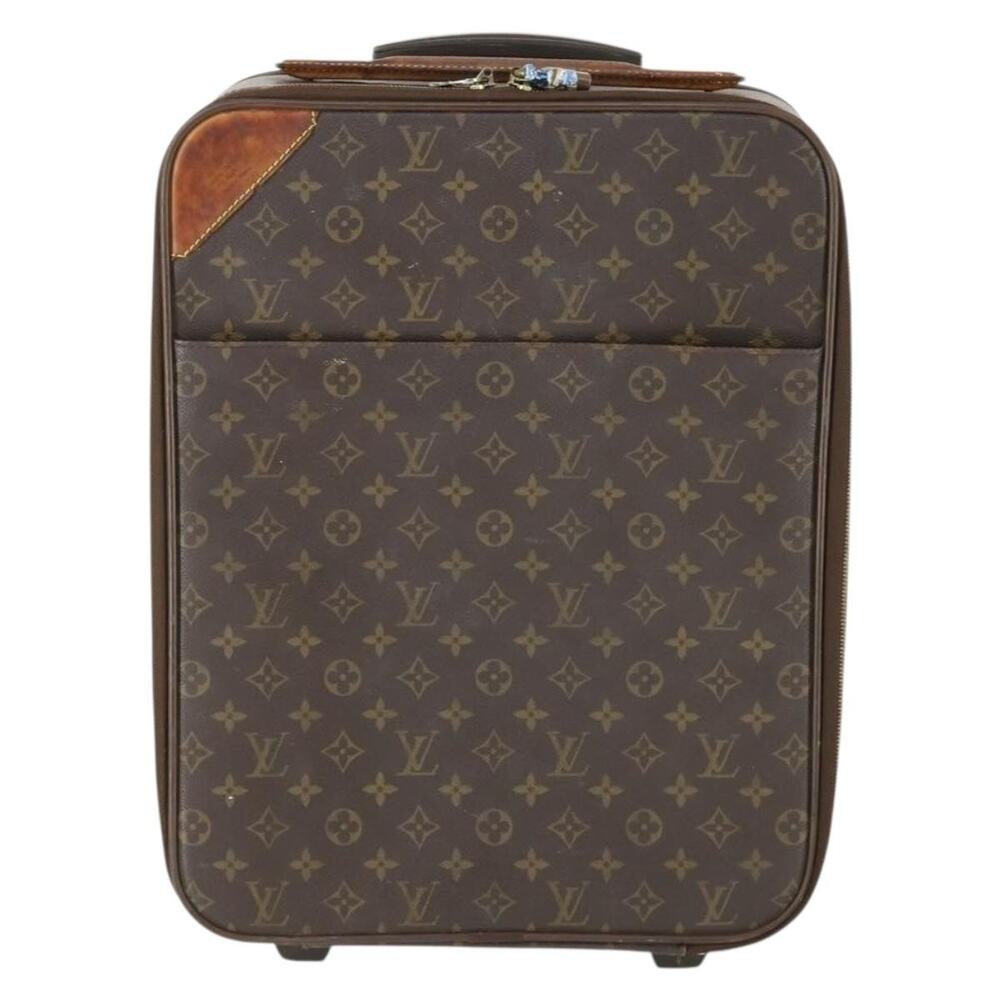 Louis Vuitton Monogram Pegas 45 Suitcase Brown
